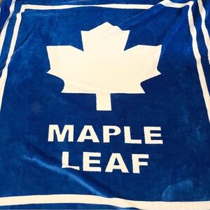 Vtg Toronto Maple Leafs NHL Mink Blanket Diamond Throw